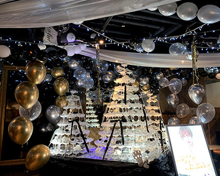 堺筋本町でフラワー×バルーンならジェミニ｜胡蝶蘭・花束プレゼント・お祝いスタンド花・シャンパンタワー